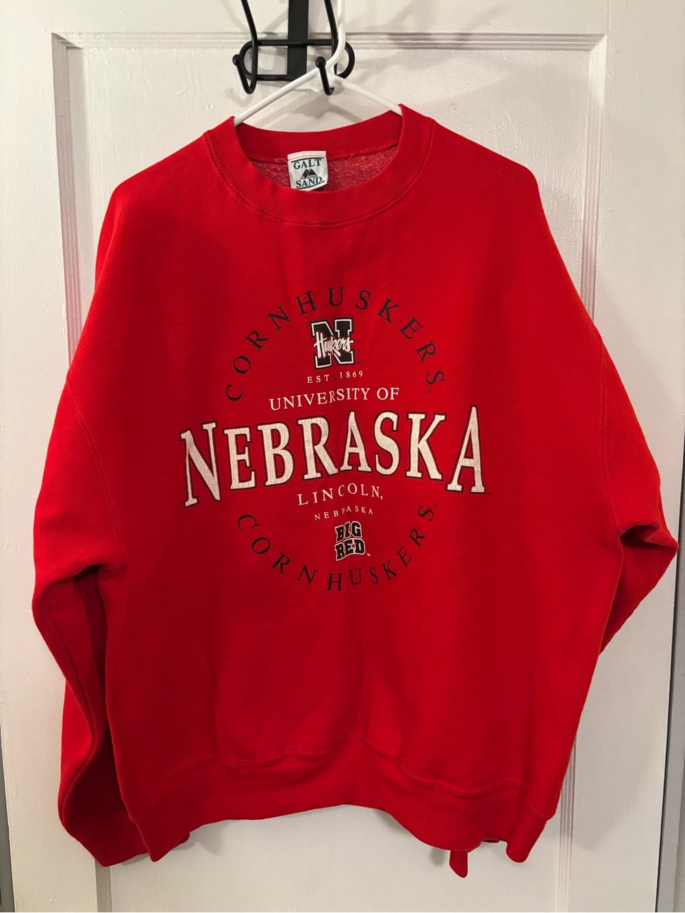Nebraska Cornhuskers Red Crewneck Sweatshirt -